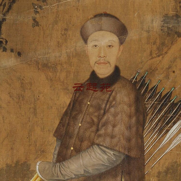 清郎世宁乾隆皇帝哨鹿图X高清电子图片50M+872M装饰宣传素材