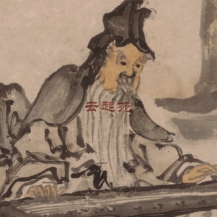 清黄慎人物山水图Z高清电子图片717M装饰宣传素材