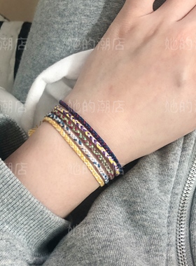 手绳编织韩版梦幻彩色超细许愿