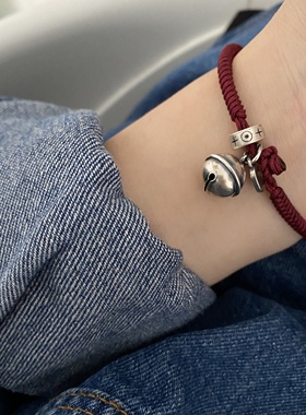 编织金刚手绳s925铃铛情侣