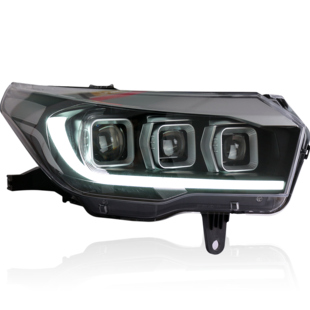 适用于15-17款传祺gs4大灯总成改装LED日行灯流光转向激光透镜