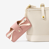 眼镜收纳盒简约PU皮革便携女士太阳镜墨镜包挂包防压眼镜收纳盒