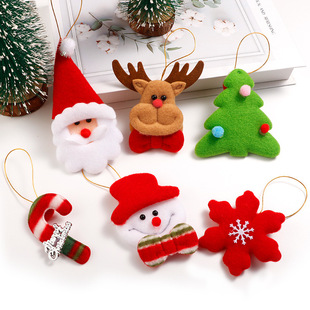 2025新款 饰品圣诞树配件圣诞挂件老人雪人玩偶小挂件圣诞 圣诞装
