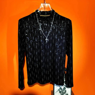 2025男士 百搭星星上衣长袖 秋冬新款 时尚 圆领卫衣 修身 2025新款