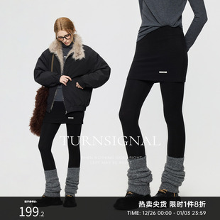 百搭显瘦紧身裤 女秋冬2025新款 外穿 打底裤 TurnSignal假两件裙裤