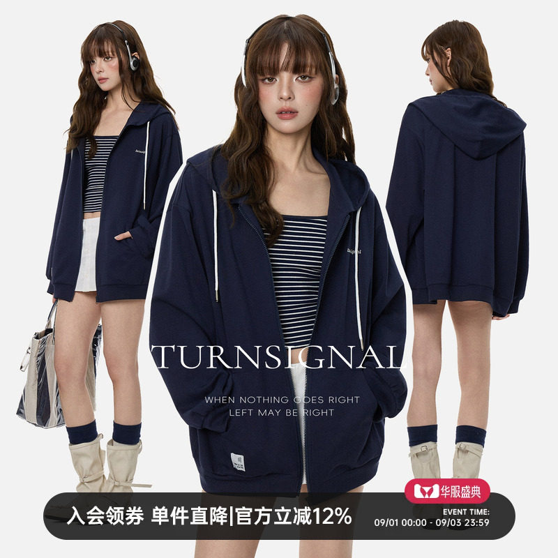 TurnSignal时尚连帽卫衣女图片