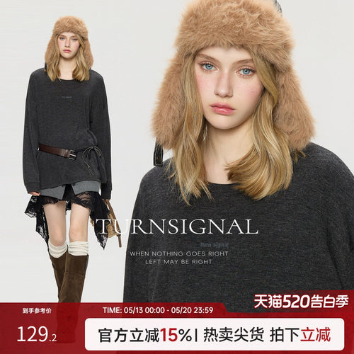 TurnSignal潮牌长袖T恤女