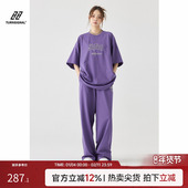 新款 女2026夏季 休闲运动套装 宽松长裤 Turn 两件套 Signal潮牌短袖