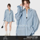 休闲百搭宽松长袖 2026新款 衬衣上衣 女春季 TurnSignal潮牌条纹衬衫