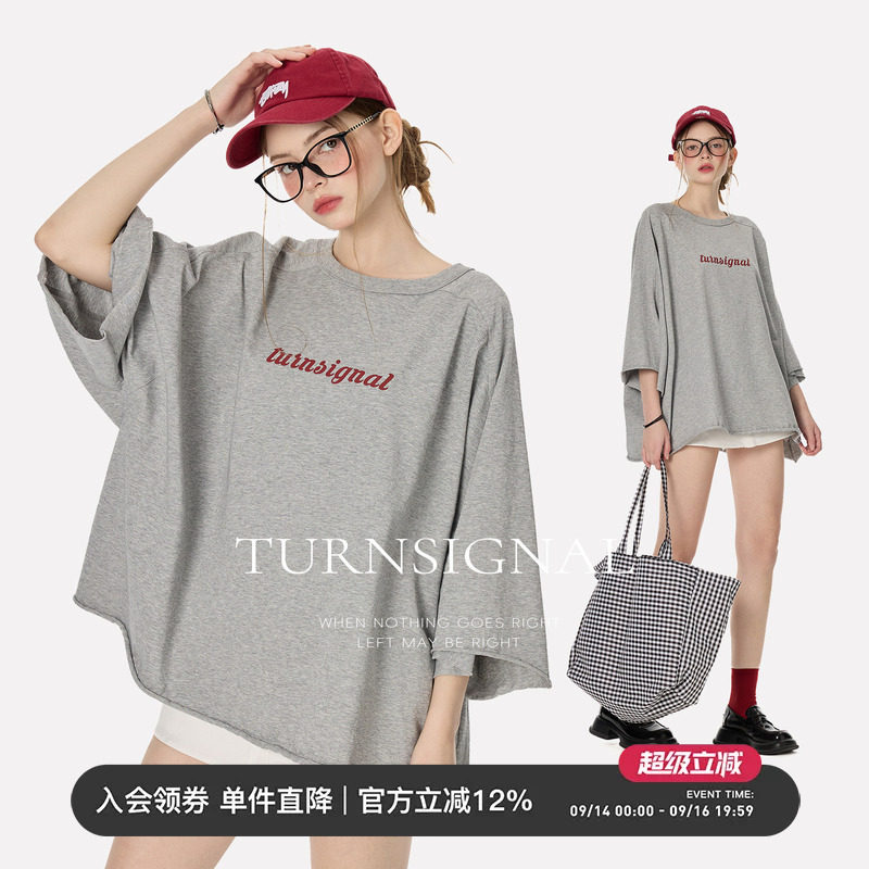 Turnsignal潮牌圆领短袖T恤女夏图片