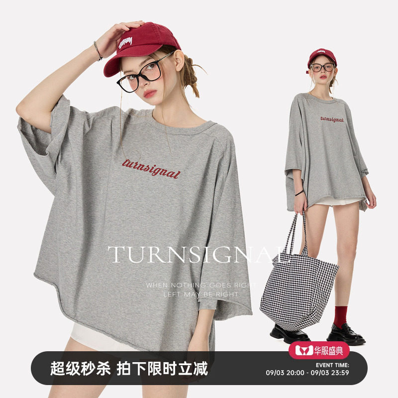 Turnsignal潮牌圆领短袖T恤女夏图片