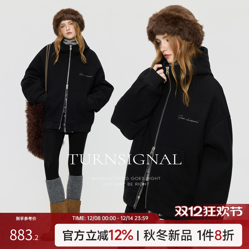 TurnSignal白鹅绒短款羽绒服女