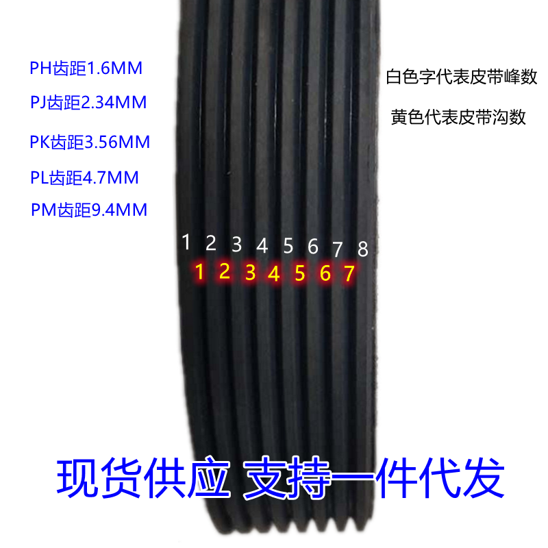 输送机滚筒皮带多沟带橡胶皮带