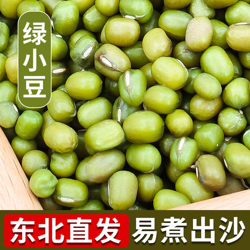 当季绿豆新货夏季绿豆汤煮粥米发豆芽专用豆子小绿豆沙冰甜品材料