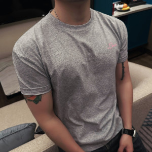 2622-P48 圆领宽松印花短袖体恤男士夏季棉T恤 休闲时尚百搭短袖，男装T恤，电商B333