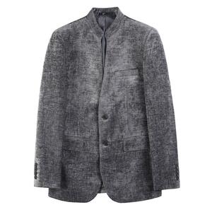 2009-P185 立领西装外套男士秋冬新款纯色商务休闲西服两粒单排扣图片