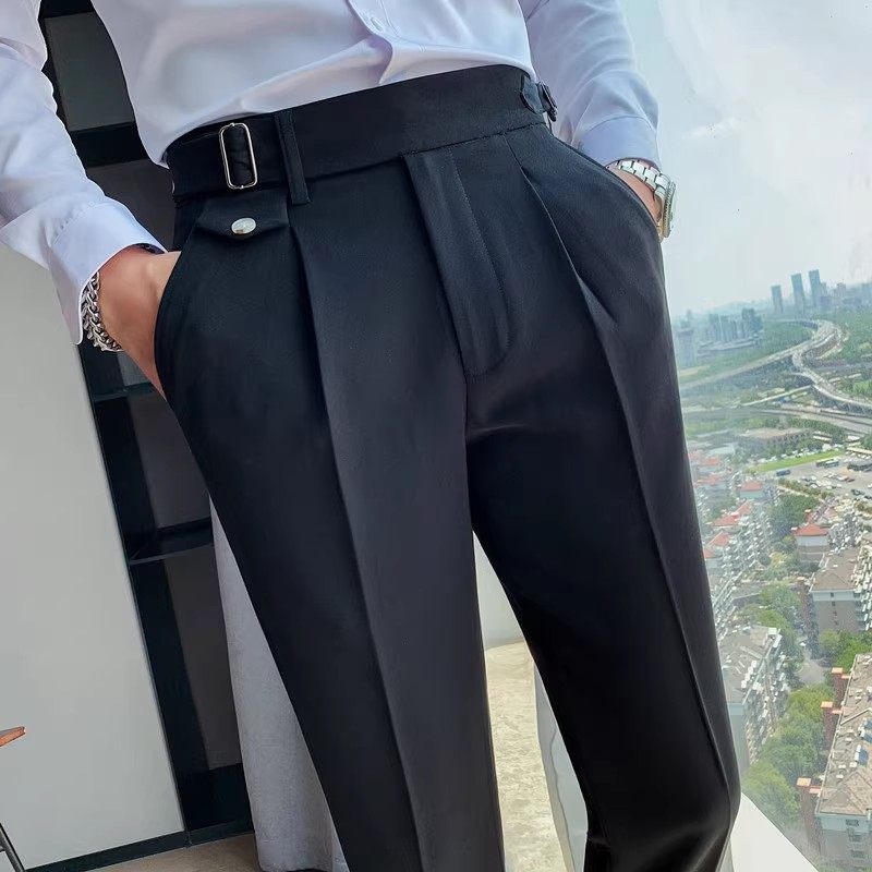 老款继续做XK12-P75男英伦商务休闲修身纯色西裤时尚百搭直筒裤子,男装西裤,电商B333