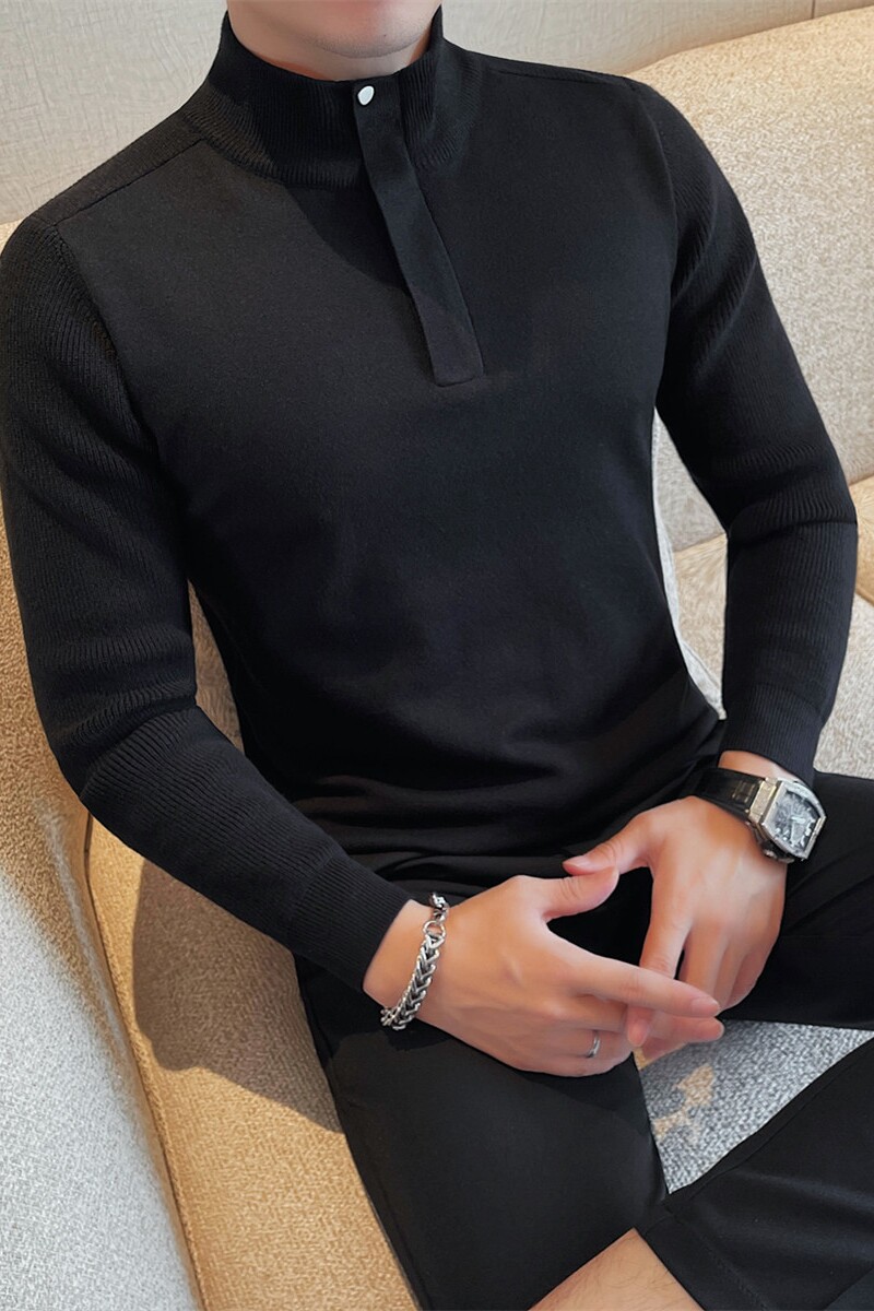 3717-P88半高领毛衣男士秋冬新款长袖针织衫纯色打底衫,男装针织衫/毛衣,电商B333