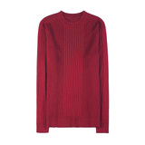 H0005-P58圆领条纹针织衫男士秋冬新款长袖百搭针织打底衫，男装T恤，电商B333