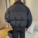 M23088-P255冬季男士羽绒服立领羽绒外套纯色百搭时尚短款羽绒服，男装羽绒服，电商B333