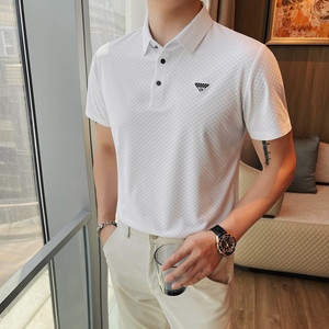 2523-P78 短袖POLO衫男士下架新款冰丝翻领体恤图片