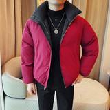 M23083-P193两面穿棉衣冬季潮流纯色双面穿棉衣外套，男装棉衣，电商B333