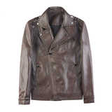 JK109-P130皮衣男士外套秋冬新款复古潮牌春装上衣男款机车皮夹克，男装皮衣，电商B333