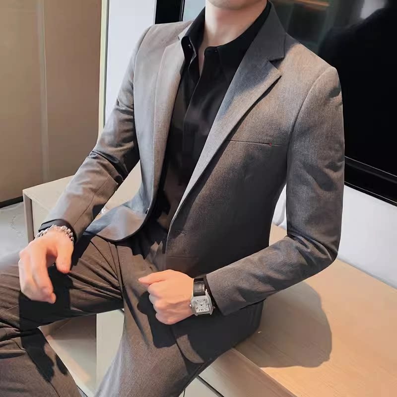 老款继续做X198-P150西装外套男士秋冬商务正装纯色百搭西服单西,男装西服套装,电商B333