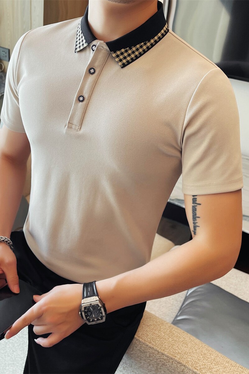 PL3605-P48短袖POLO衫男士体恤六边形蜂窝透气网眼抗皱不变形,男装Polo衫,电商B333