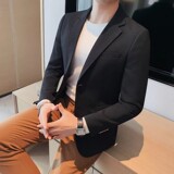 老款继续做X23517-P140华夫格西装外套男秋冬新款单排两粒扣西服，男装西服套装，电商B333