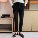 老款继续做K198P70男士西裤秋冬长裤子商务正装修身小脚裤，男装西裤，电商B333