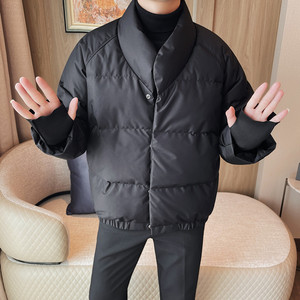 M5532-P255 羽绒服男士纯色外套 80白鸭绒 充绒235G图片