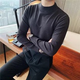 老款继续做MZ11-特P45半高领毛衣男士秋冬新款韩版修身针织衫中领，男装针织衫/毛衣，电商B333