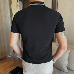PL3605-P48 短袖POLO衫男士体恤 六边形蜂窝透气网眼 抗皱不变形图片