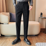 K2336-P78西裤男士秋冬新款纯色百搭长裤子商务休闲裤子，男装西裤，电商B333