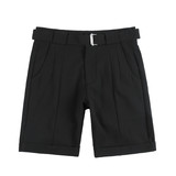 XK023-P78五分裤男士夏季修身潮流休闲格子短裤带腰带，男装牛仔裤，电商B333