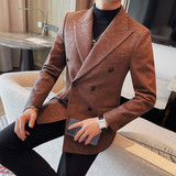XF6125-P225西装外套男士西服上衣修身秋冬季帅气商务休闲西装，男装西服套装，电商B333