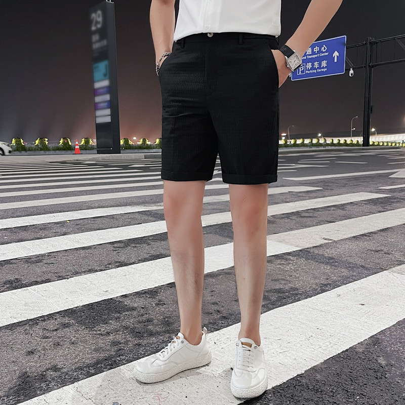 K2323-P58男士五分裤夏季潮流休闲裤子格子短裤中裤西裤,男装牛仔裤,电商B333