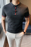1205-P55夏季型男纯色短袖翻领潮流休闲POLO衫现货，男装T恤，电商B333
