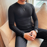 T6801-特P35圆领长袖T恤男士秋冬新款纯色打底衫套头体恤，男装T恤，电商B333