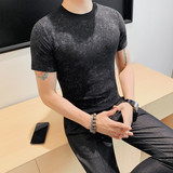 T2502-P45短袖圆领体恤男士夏季新款修身半袖T恤打底衫，男装T恤，电商B333