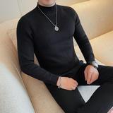 3711-P78微宽松毛衣男士秋冬新款长袖半高领针织衫中领打底衫男，男装针织衫/毛衣，电商B333