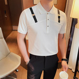 PL18-P78男士短袖polo衫夏季修身潮流休闲半袖翻领t恤，男装T恤，电商B333