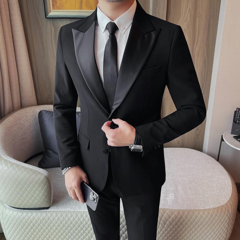 23667-P155两粒单排扣西装秋冬新款黑色长袖西服单西外套,男装西服套装,电商B333