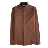 假两件-P88假两件衬衫男士冬季新款纯色修身立领暗扣，男装衬衫，电商B333