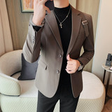 23591-P160男士西装外套潮流休闲修身小西装西服两粒单排扣，男装西服套装，电商B333