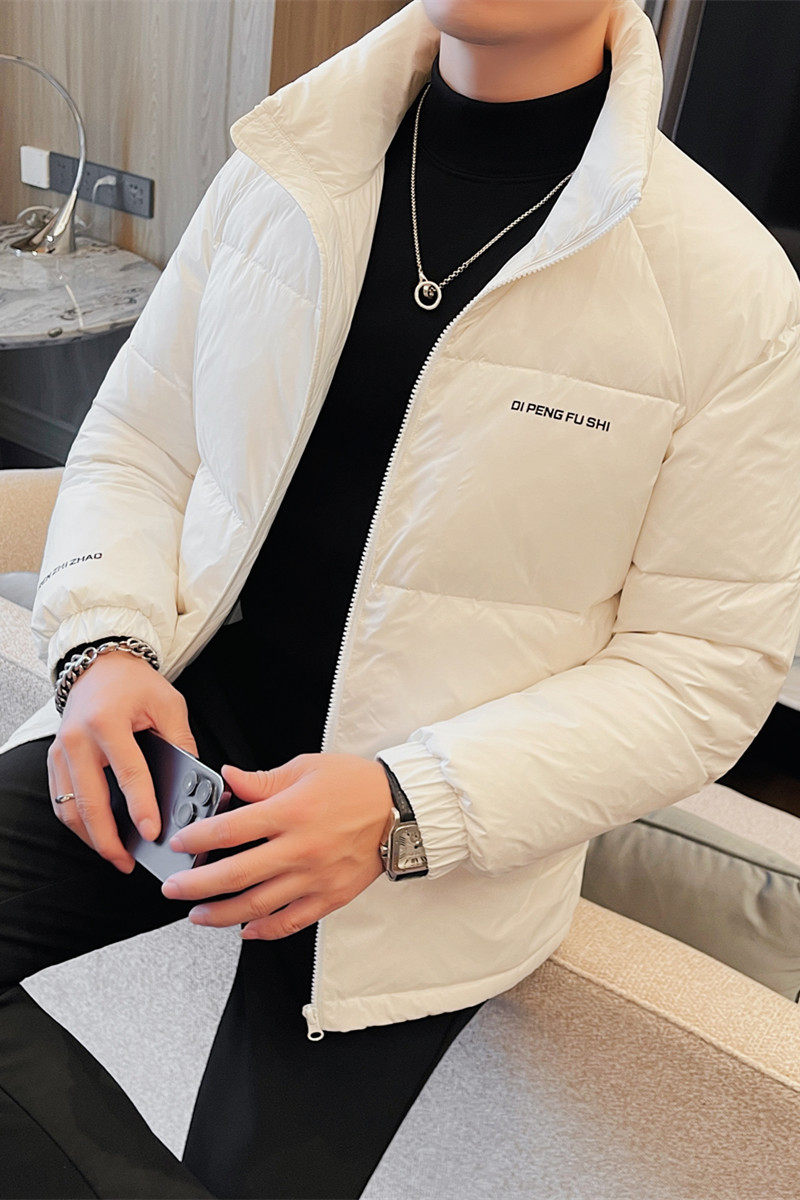 22009-P208羽绒服男士冬季新款立领外套黑色,男装羽绒服,电商B333