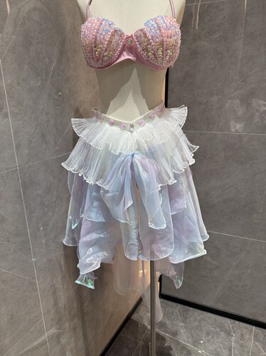 yuner芸儿水舞纱裙公主裙海洋馆拍摄cos演出服蛋糕裙