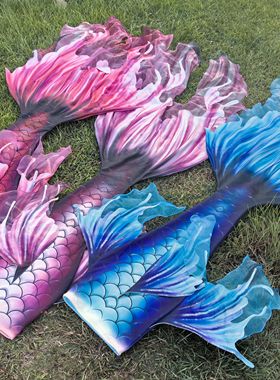 YUNER秋灵美人鱼大尾巴mahina泳衣海洋馆拍摄