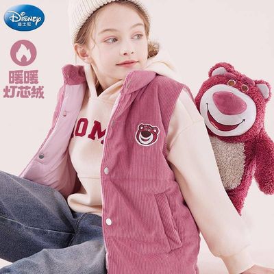 保暖女童新款夹棉大童加厚马甲